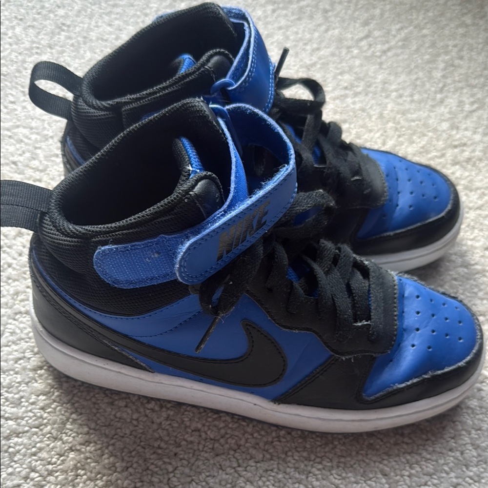 Nike Kids High-Top Sneakers - Blue and Black